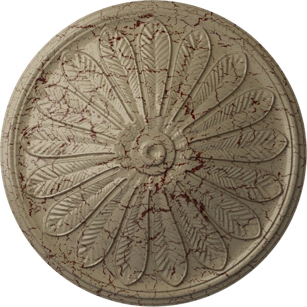 Ekena Millwork Brontes Ceiling Medallion (Fits Canopies up to 3 5/8"), 25 1/2"OD x 5 1/2"P, Gobi Desert Crackle CM25BRGDC - main